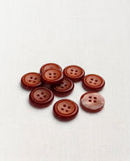Lot de 9 boutons rouille rond - 18mm, 4 trous