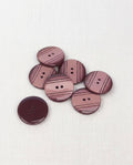Lot de 7 boutons rose violet rond - 22mm, 2 trous
