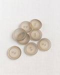Lot de 9 boutons translucide rond - 23mm, 2 trous