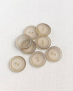 Lot de 9 boutons translucide rond - 23mm, 2 trous