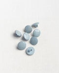 Lot de 8 boutons bleu clair rond - 12mm, à queue