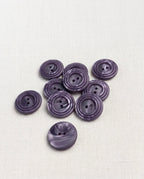 Lot de 9 boutons violet rond - 20mm, 2 trous